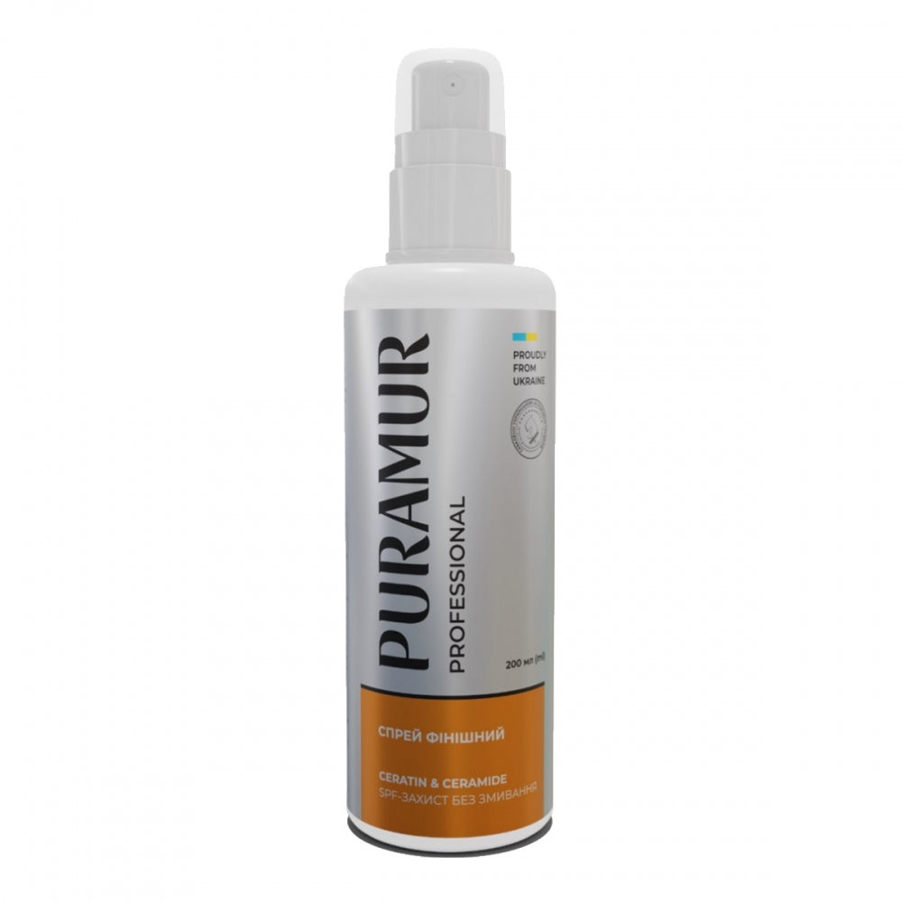 Спрей фінішний PURAMUR Ceratin and Ceramide SPF-захист без змивання 200 мл