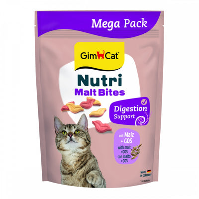 Вітаміни GimCat Nutri Malt Bites для дорослих котів для виведення грудок шерсті з мальтом 425 г