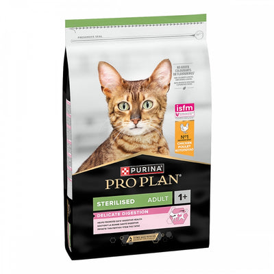 ProPlan Sterilised Delicate, З куркою, Для стерилізованих котів з чутливим травленням, сухий корм 6×1,5 кг
