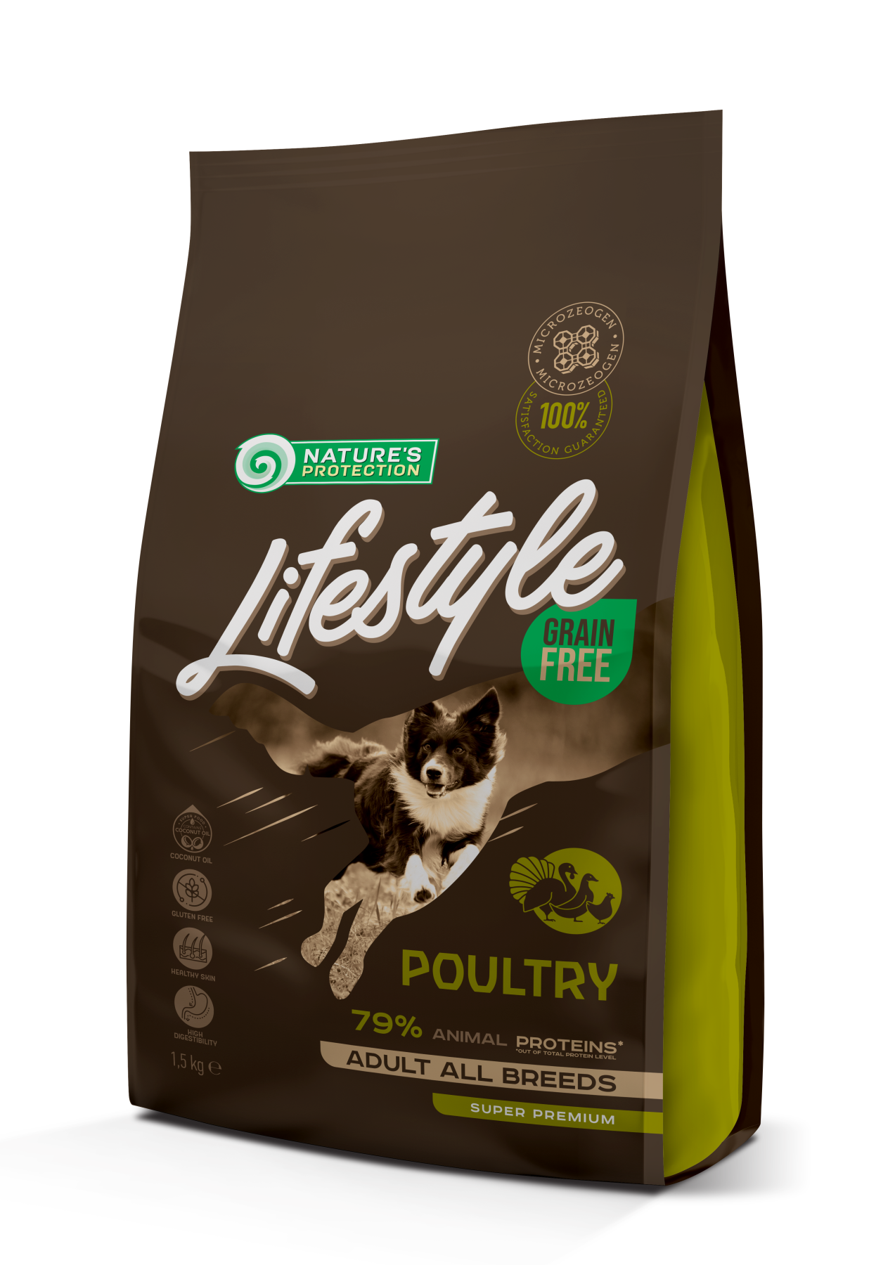 Nature's Protection Lifestyle Grain Free Poultry Adult All Breeds Сухий беззерновий корм для собак усіх порід з м'ясом п