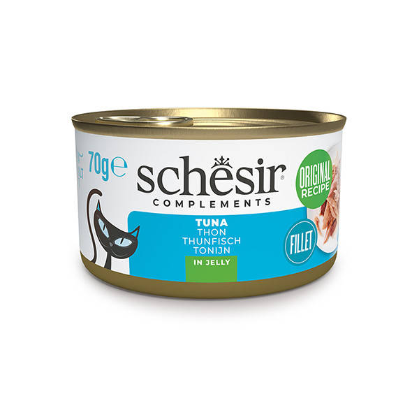 Schesir тунець в желе, консерви для котів, банка, 70 г