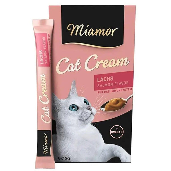 Miamor Cream рідкі ласощі для котів з лососем, 1 стік 15 г