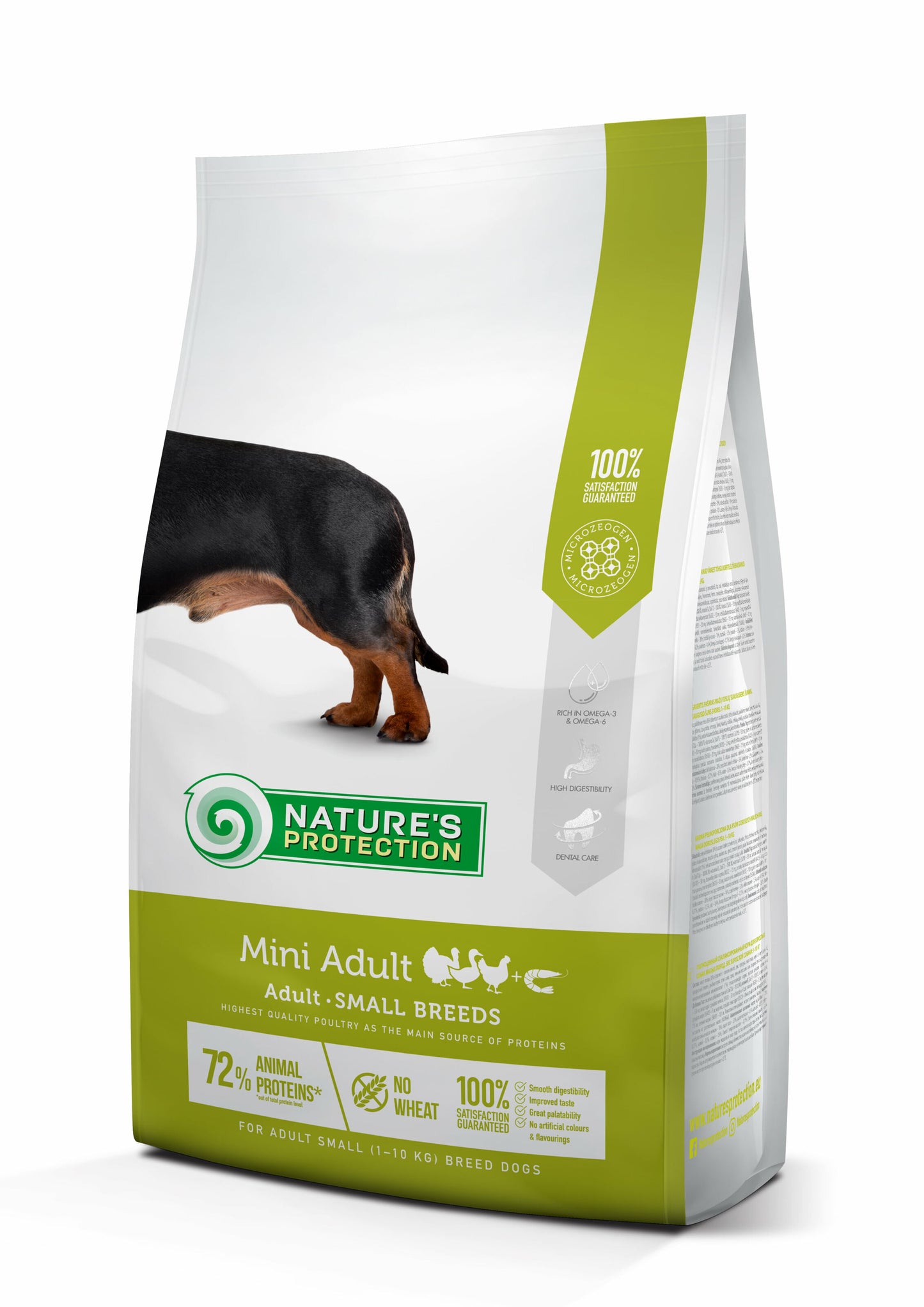 Nature's Protection Mini Adult Small Breeds Сухий корм для дорослих собак малих порід з м'ясом птиці, 7,5 кг