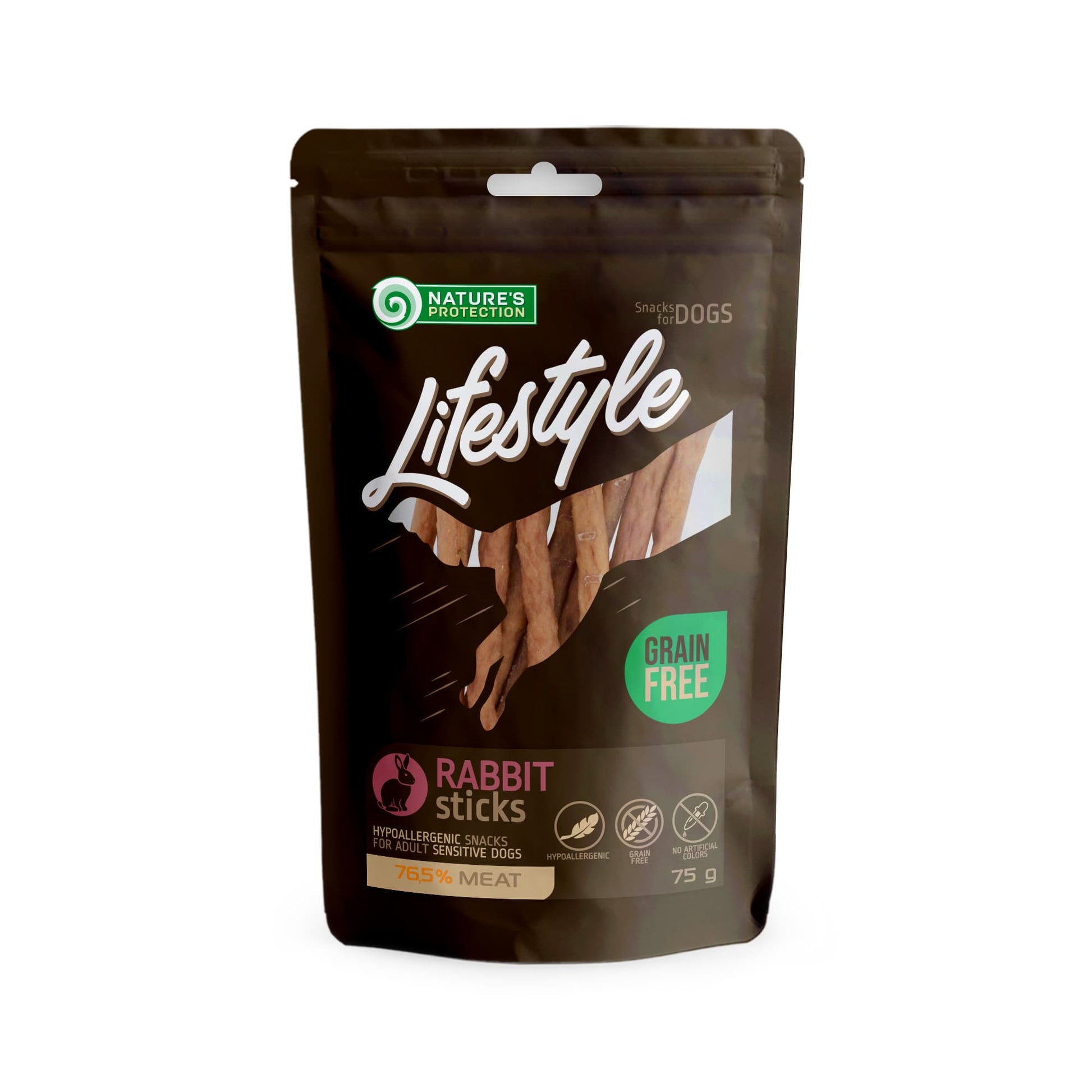 Nature's Protection Lifestyle Rabbit sticks Ласощі для собак стіки з кролика, 75 г