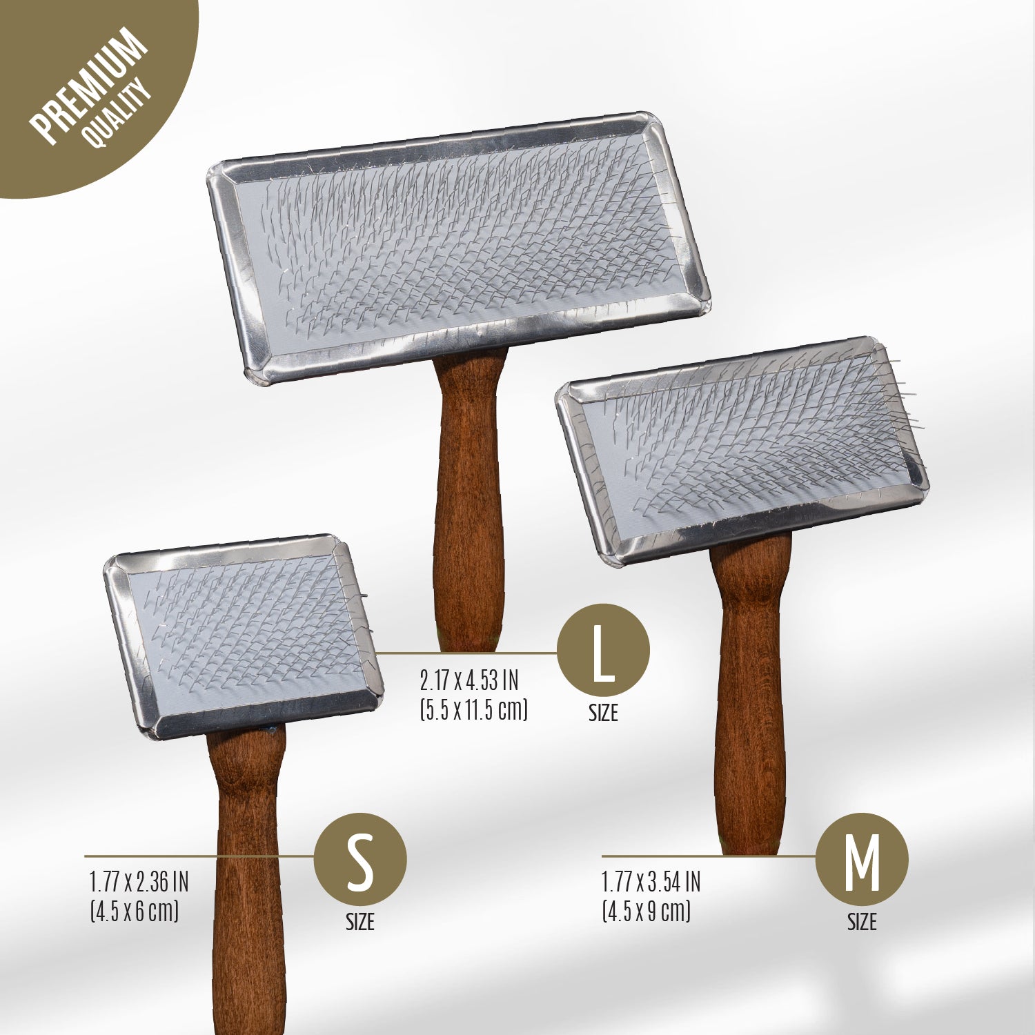Tauro Pro Line Щітка з металевим обідком зубці 11 мм, M, 4,5 х 9 см