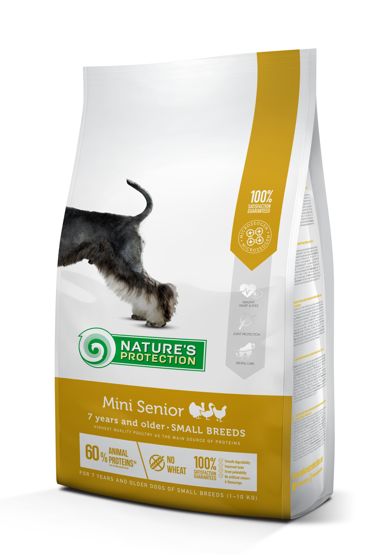 Nature's Protection Mini Senior Small Breeds Сухий корм для літніх собак від 7 років малих порід з м'ясом птиці, 2 кг