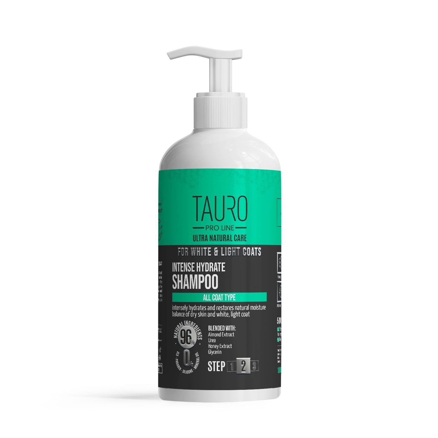 Tauro Pro Line Ultra Natural Care White Coat Intense Hydrate Shampoo Інтенсивно зволожувальний шампунь для собак і котів