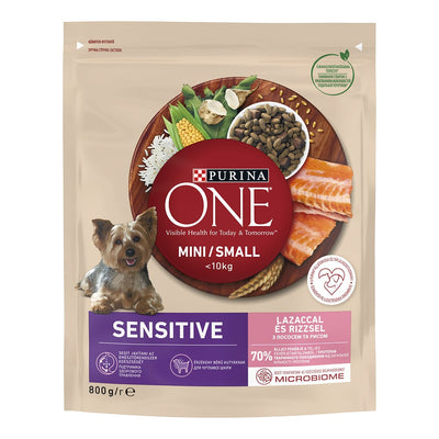 Purina One Mini Лосось Рис 8×800 г