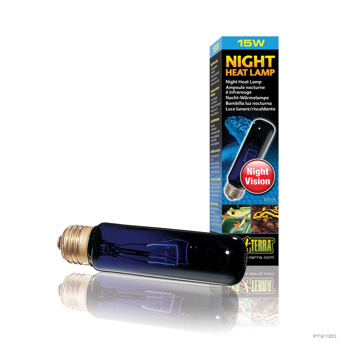 Лампа ExoTerra NIGHT HEAT LAMP нічна обігріваюча T10/15Вт