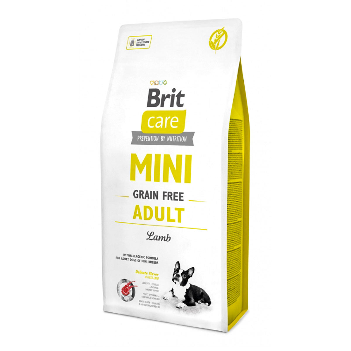 Корм сухий Brit Care Grain Free Mini Adult Lamb для дорослих собах мініатюрних порід з ягням 2 кг