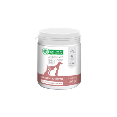 Nature's Protection Healthy Growth Харчова добавка для підтримки здоров'я зубів, суглобів та кісток собак та котів, 250 