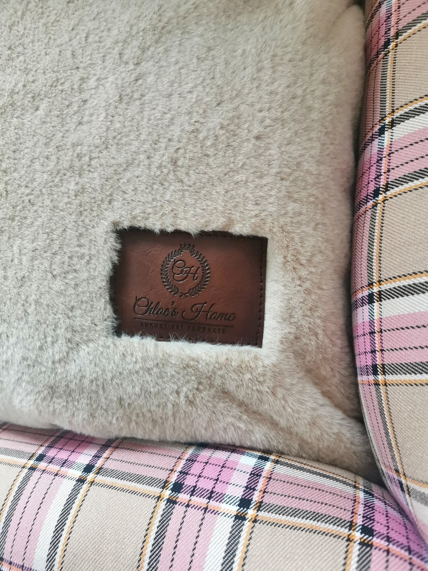 Chloe's Home Лежак для домашніх тварин Дублін рожевий S