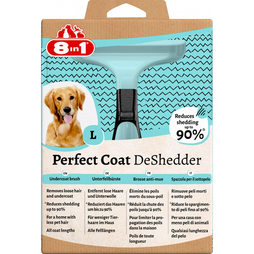 Дешеддер 8in1 Perfect Coat для вичісування собак розмір L 10 см