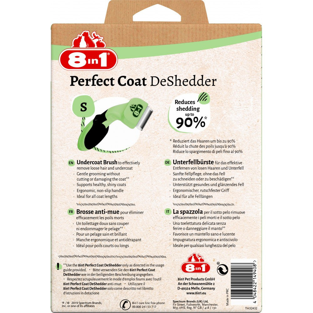 Дешеддер 8in1 Perfect Coat для вичісування собак розмір S 4,5 см