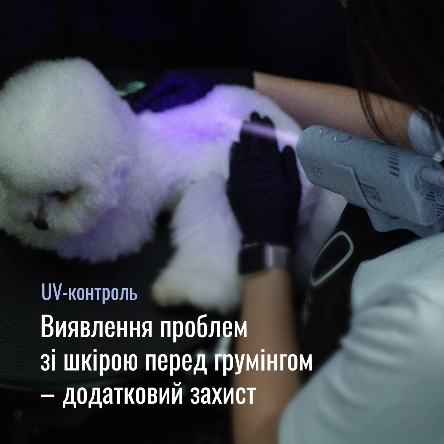Tauro Pro Line Універсальний фен для тварин із гнучкою системою кріплення на шиї, з вилкою ЄС, помаранчевий