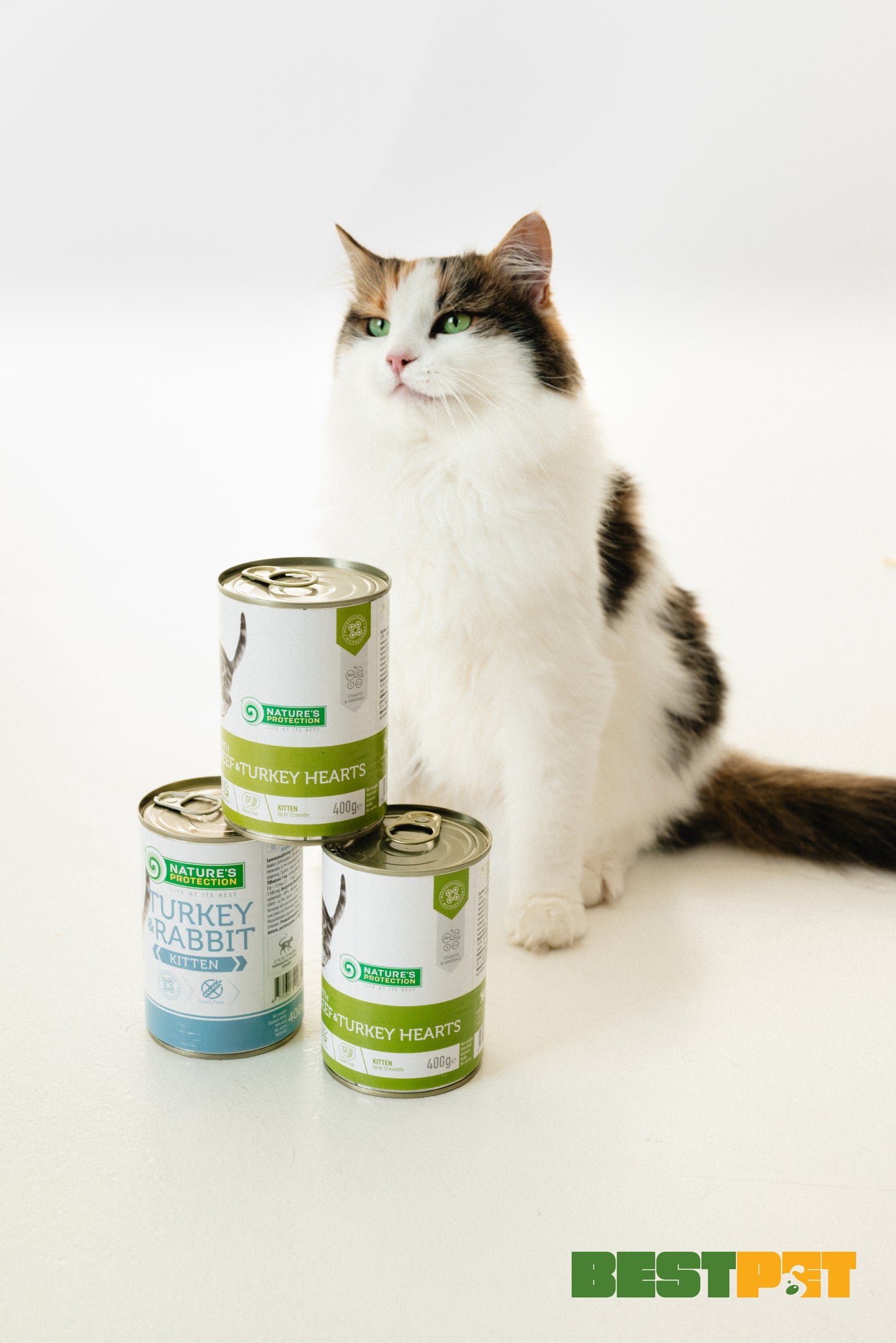 Nature's Protection Kitten Beef & Turkey hearts Вологий корм для кошенят з яловичиною і серцем індички, 400 г