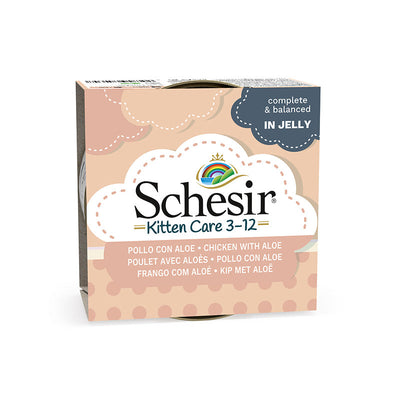 Schesir курка з алое в желе, консерви для кошенят, банка, 85 г