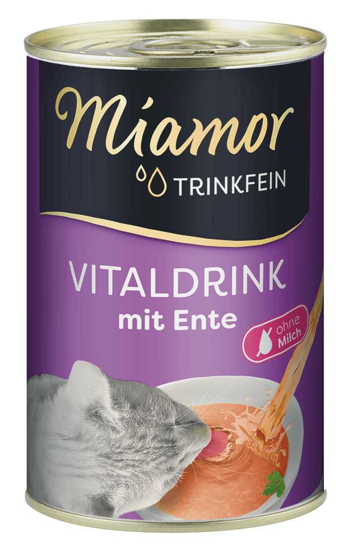 Miamor VitalDrink качка, бульйон-напій для котів, банка, 135 мл