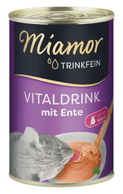Miamor VitalDrink качка, бульйон-напій для котів, банка, 135 мл