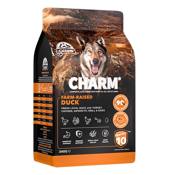 CHARM фермерська качка, сухий беззерновий холістик-корм для собак, 340 г