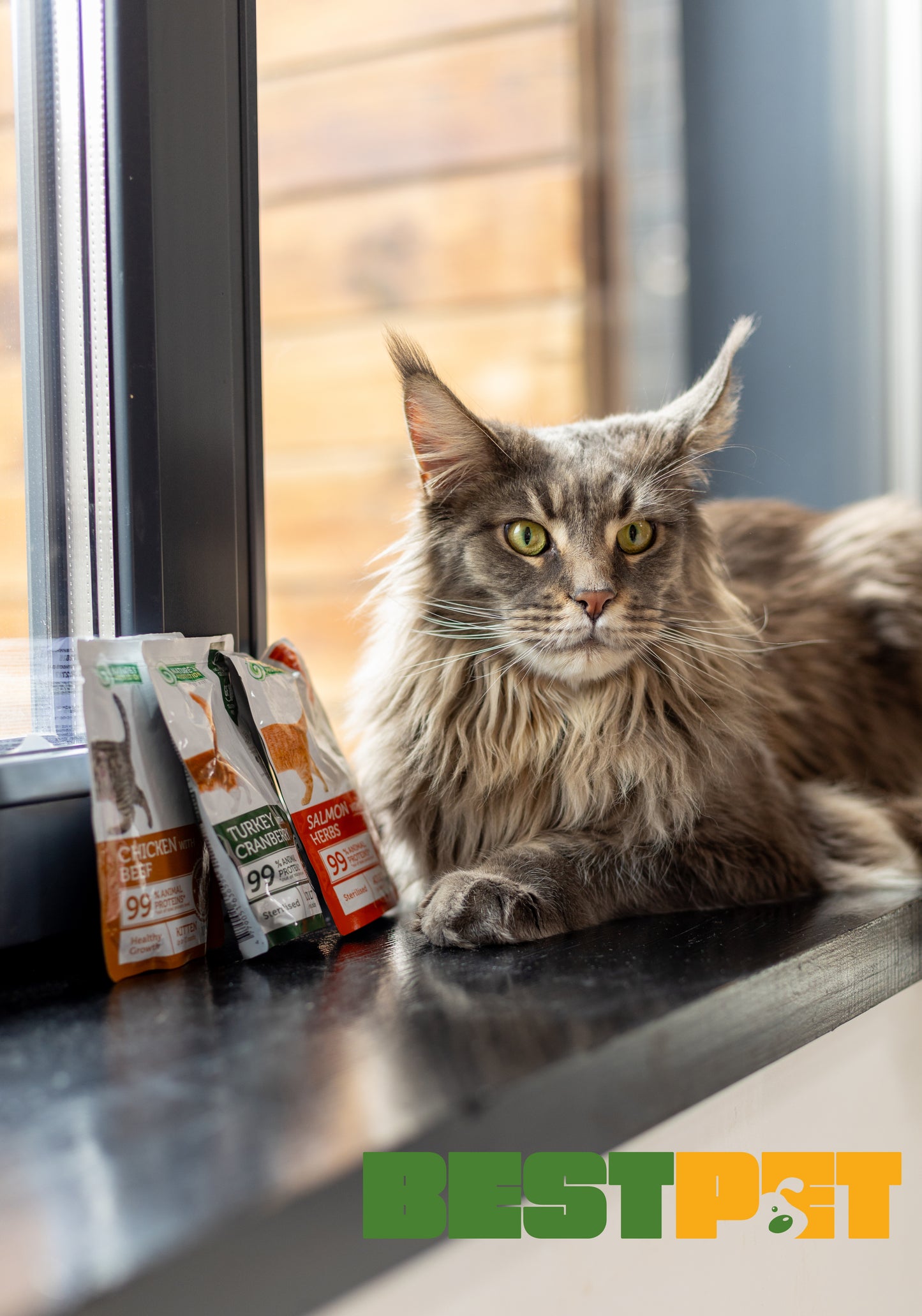 Nature’s Protection Adult cats Sterilised Turkey with Cranberry Вологий корм для стерилізованих котів з індичкою і журав