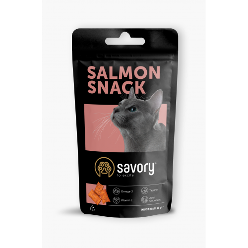 Хрумкі ласощі Savory Cats Snacks Pillows Gourmand with Chicken & Cheese для дорослих вибагливих котів, подушечки з курко