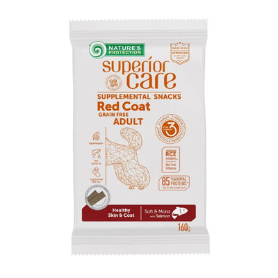 Nature's Protection Superior Care Red Coat Healthy Skin & Coat Беззернові ласощі для дорослих собак з рудим забарвленням