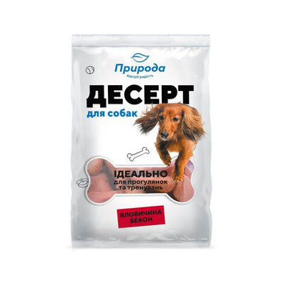 Ласощі Природа Десерт для собак яловичина-бекон 550 г