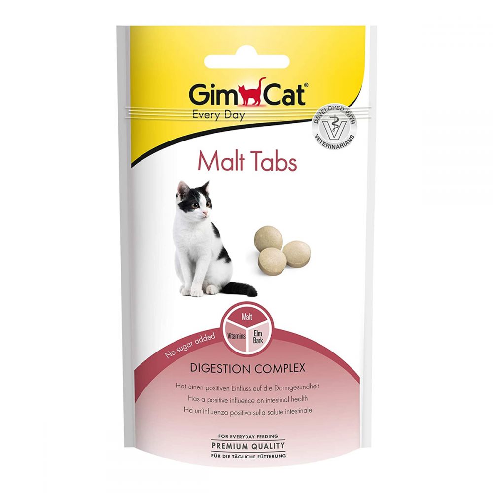 Вітаміни GimCat Every Day Malt Tabs для котів таблетки для виведення шерсті 40 г