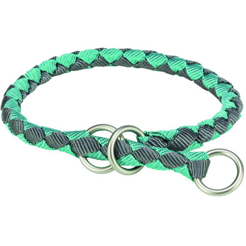 Нашийник Trixie Cavo для собак напівудавка L–XL 52–60 см діаметр 18 мм аква-графіт
