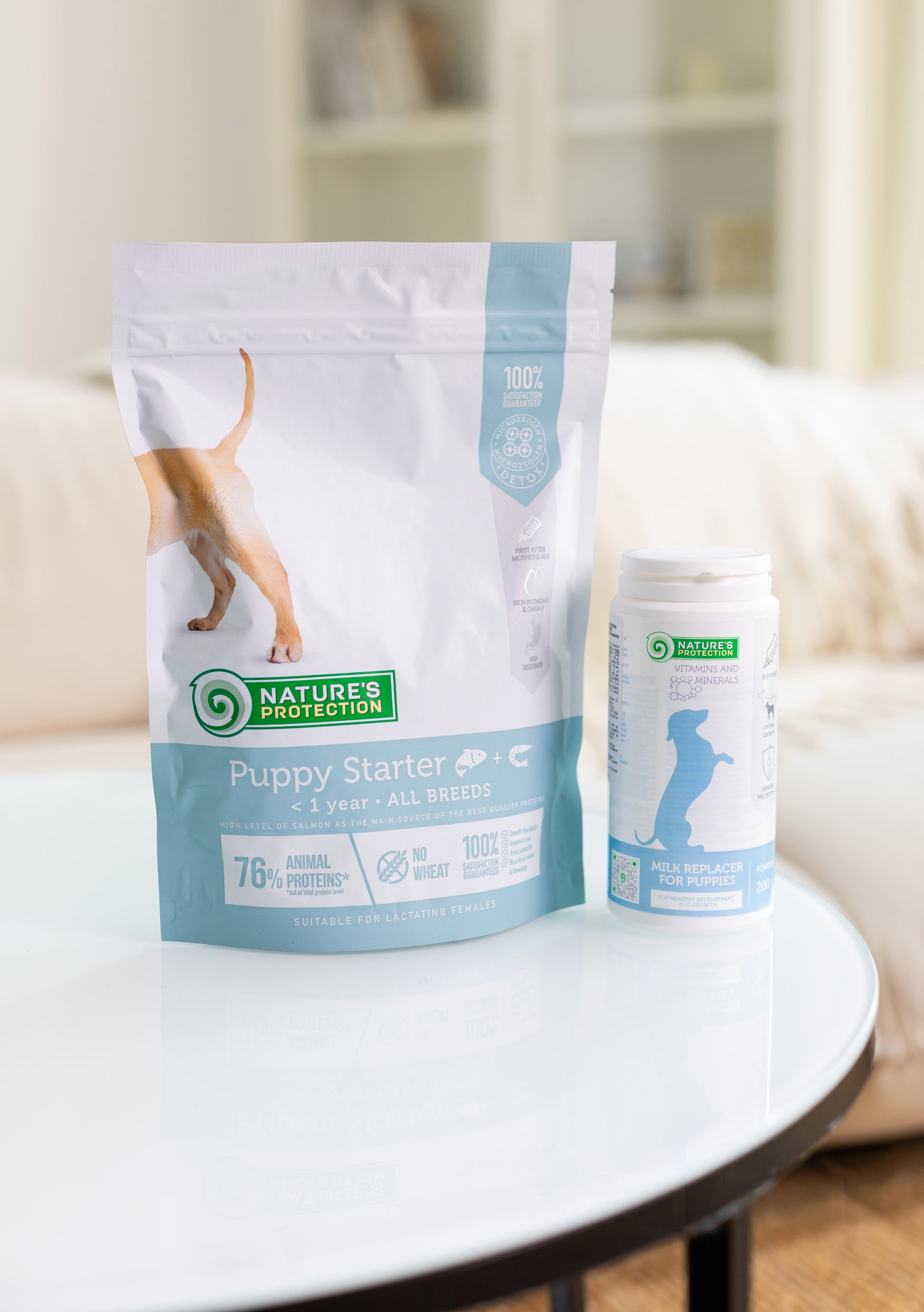 Nature's Protection Puppy starter All Breeds Сухий корм для цуценят усіх порід з лососем, 500 г