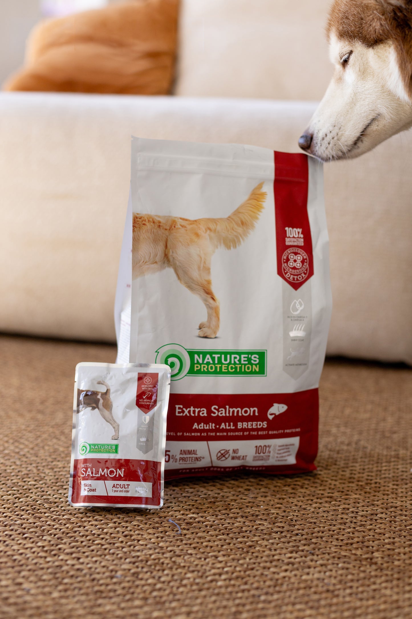 Nature's Protection Extra Salmon Adult All Breeds Сухий корм для дорослих собак усіх порід з лососем, 12 кг