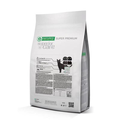 Nature's Protection Superior Care Dark Cats Grain Free Herring Сухий беззерновий корм для дорослих котів з темним забарв