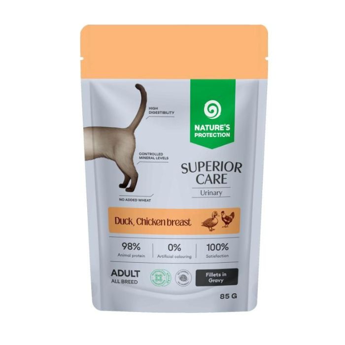 Nature's Protection Superior Care Urinary Grain Free Adult Cats with Duck, Chicken Breast and Cranberries Вологий корм д