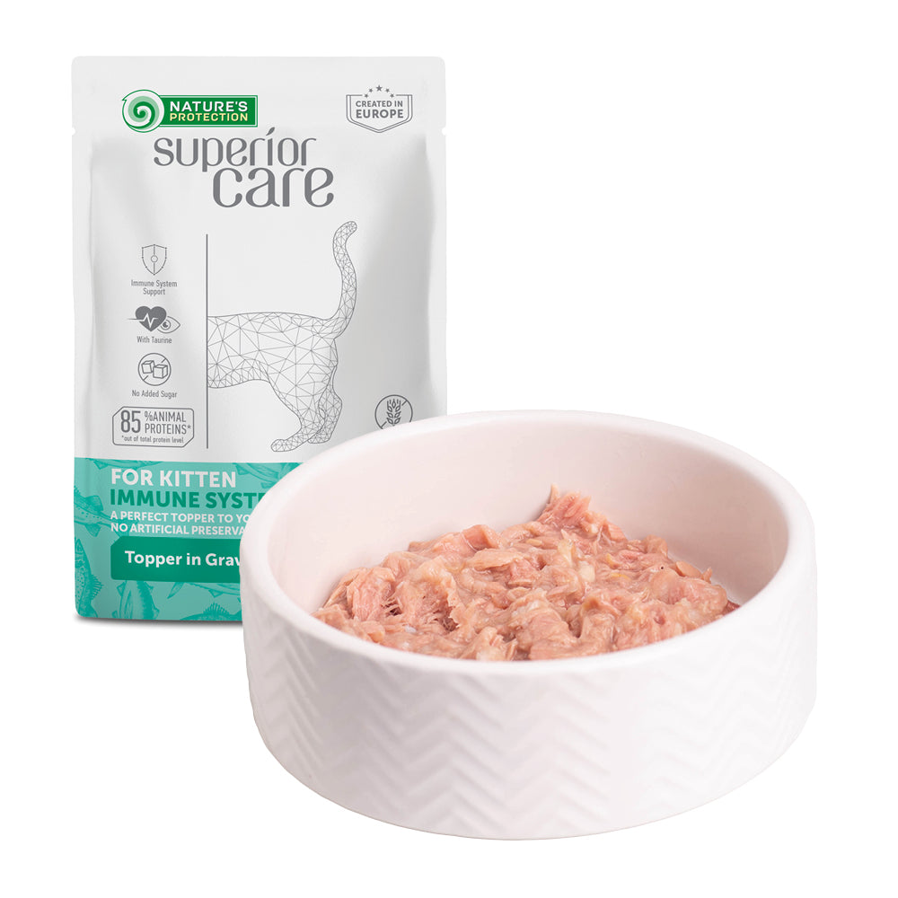 Nature's Protection Superior Care Kitten Immune System Support Tuna & Sea Bass Вологий корм для кошенят для підтримки ім