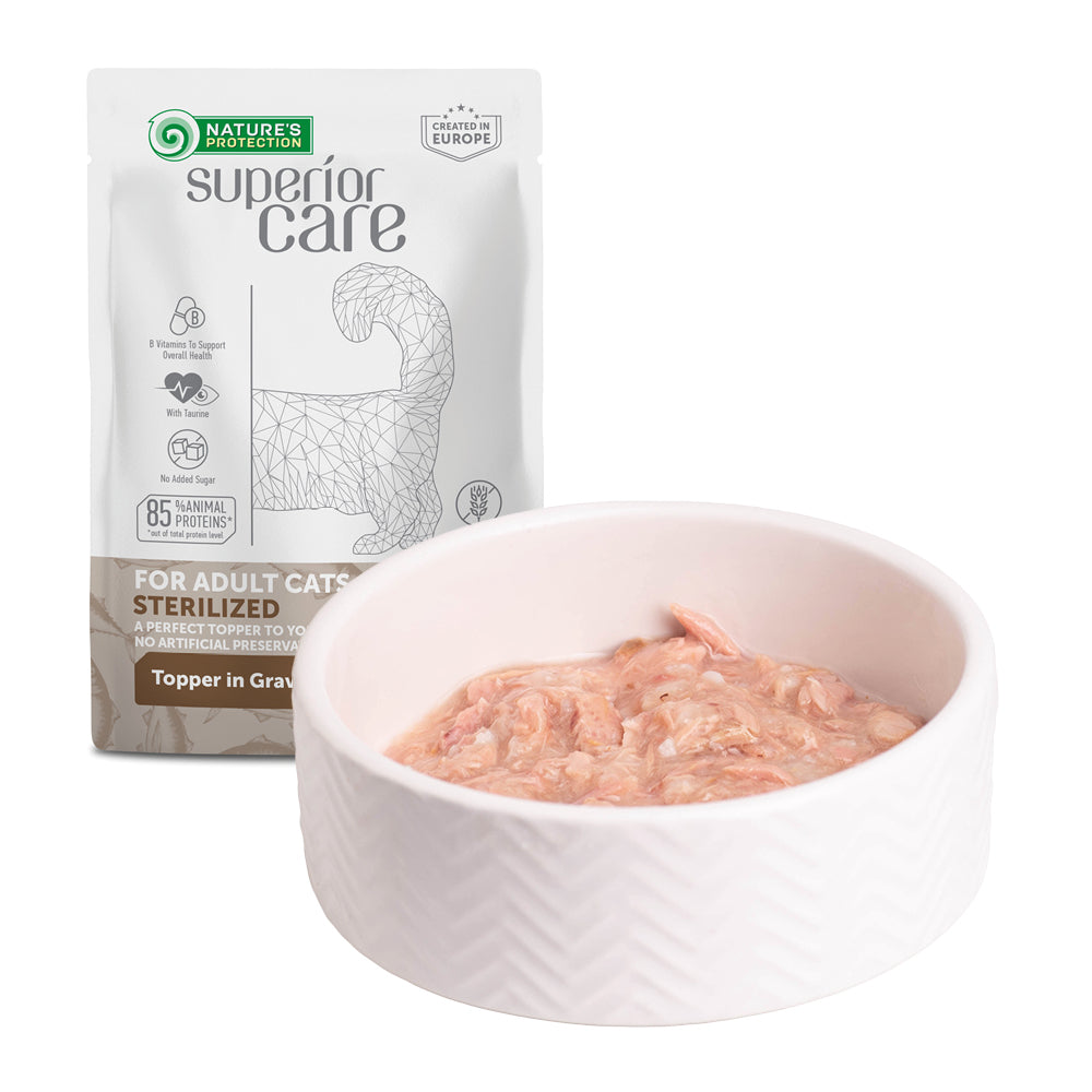 Nature's Protection Superior Care Adult Cats Sterilised Tuna Вологий корм для стерилізованих котів з тунцем, 70 г