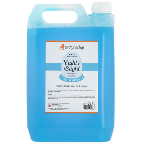 Шампунь Dezynadog Light Bright White Coat Colour Enchance для посилення кольору білих срібних та кольорових порід собак 