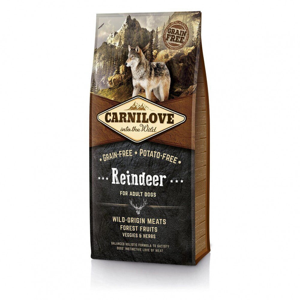 Корм сухий Carnilove Adult Raindeer для дорослих собак усіх порід з північним оленем 12 кг