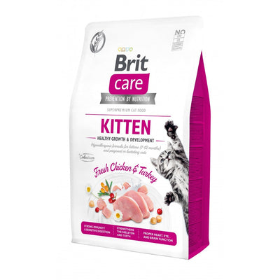 Корм сухий Brit Care Cat Grain Free Kitten Healthy Growth and Development для кошенят для здорового зростання та розвитку 2 кг