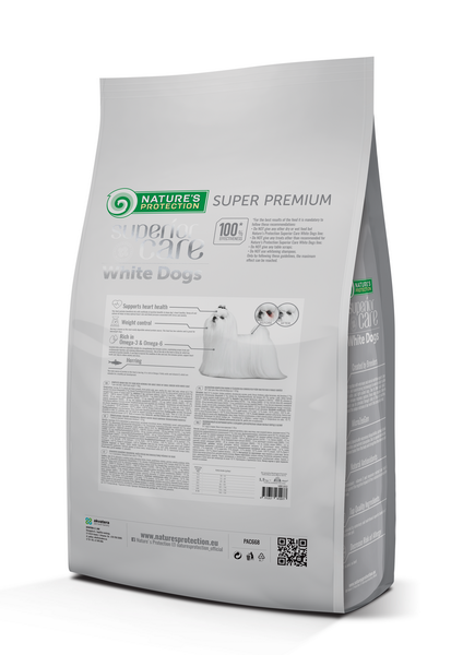 Nature's Protection Superior Care White Dogs Grain Free Herring Adult Small Сухий беззерновий корм для дорослих собак ма