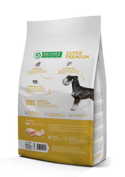 Nature's Protection Mini Senior Small Breeds Сухий корм для літніх собак від 7 років малих порід з м'ясом птиці, 2 кг