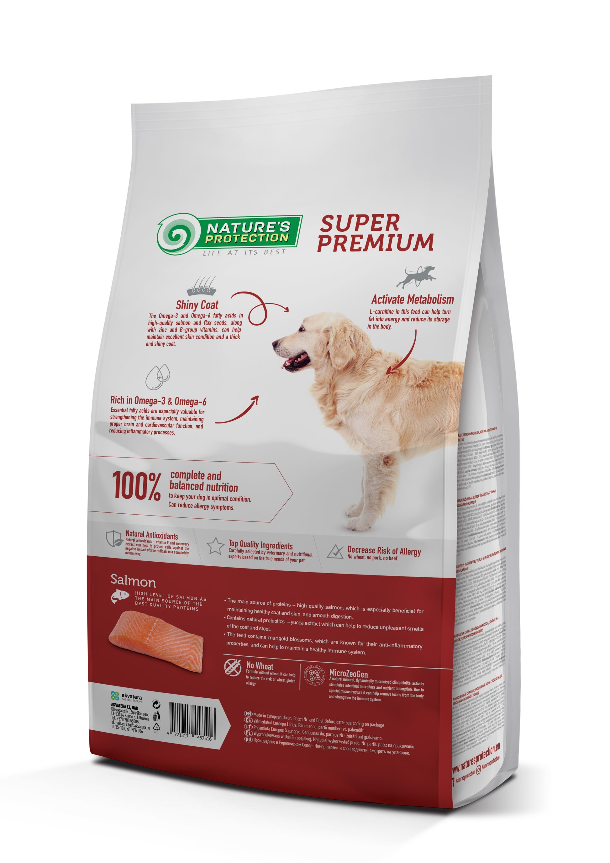 Nature's Protection Extra Salmon Adult All Breeds Сухий корм для дорослих собак усіх порід з лососем, 2 кг
