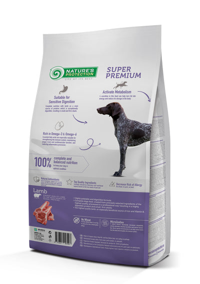 Nature's Protection Lamb Adult All Breeds Сухий корм для дорослих собак усіх порід з ягням, 4 кг