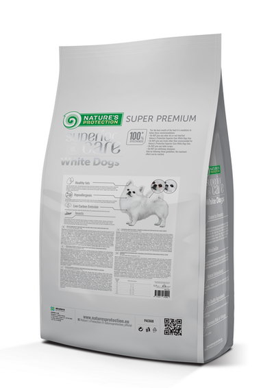 Nature's Protection Superior Care White Dogs Grain Free Insect Adult Small Breeds Сухий беззерновий корм для дорослих со