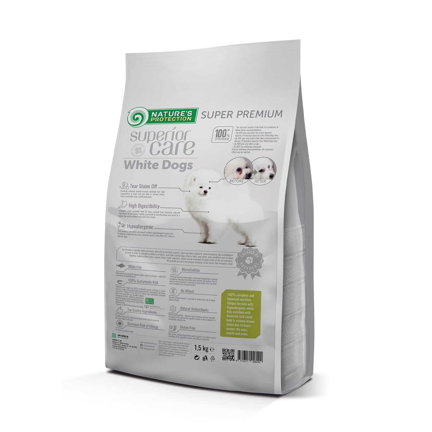 Nature's Protection Superior Care White Dogs Grain Free White Fish Junior Small Breeds Сухий беззерновий корм для юніорі
