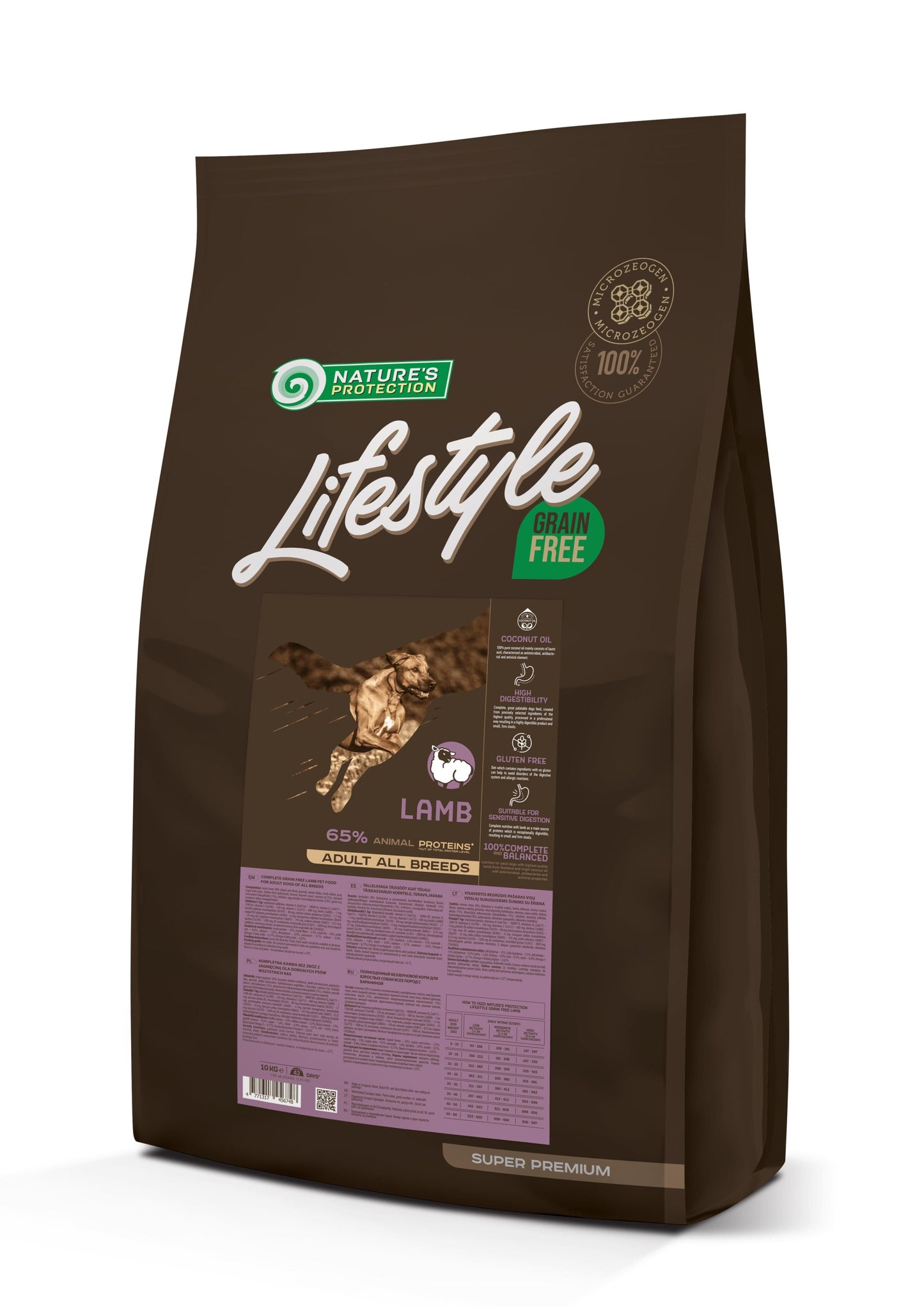 Nature's Protection Lifestyle Grain Free Lamb Adult All Breeds Сухий беззерновий корм для собак усіх порід з ягням, 10 к