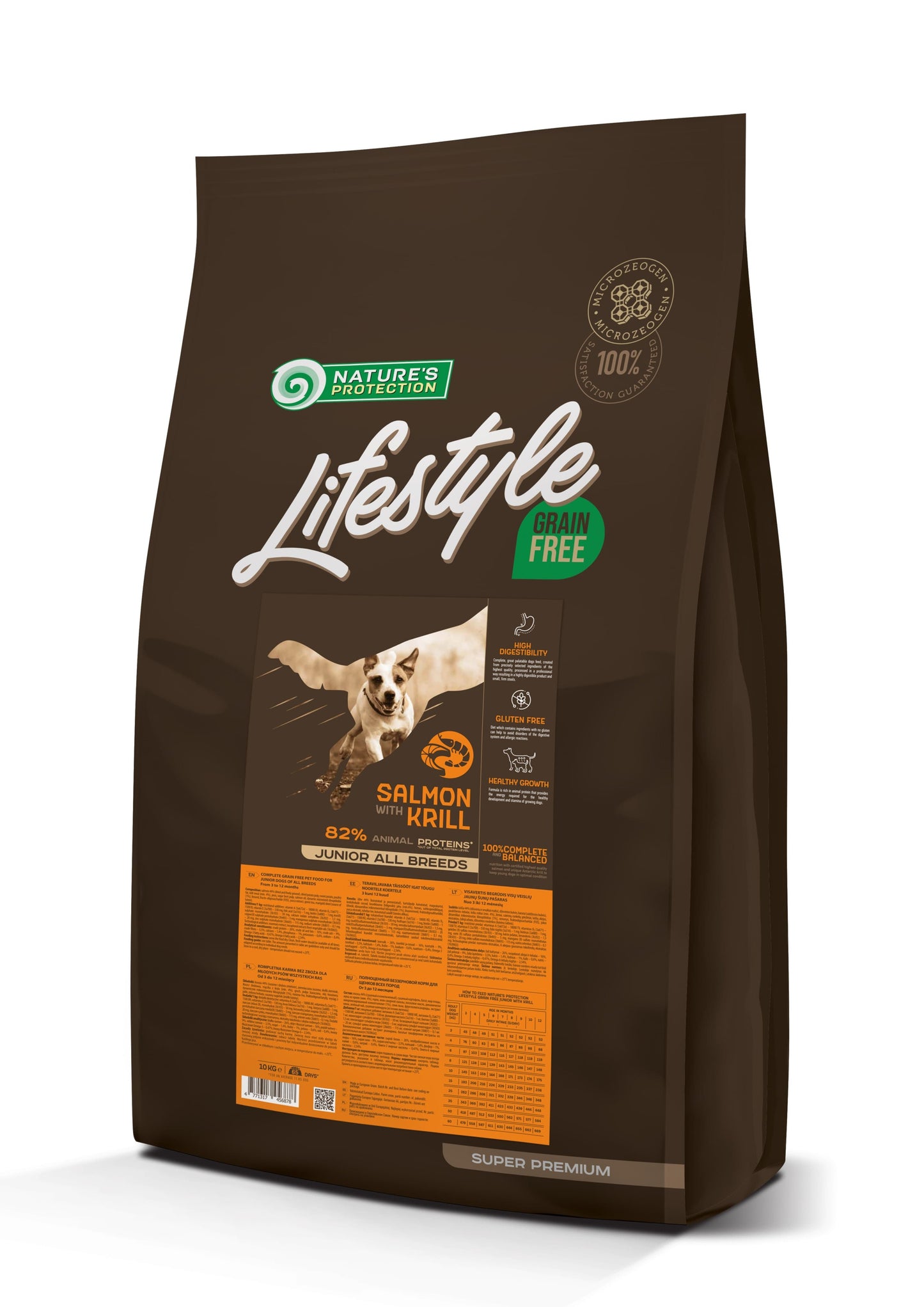Nature's Protection Lifestyle Grain Free Salmon with Krill Juniors All Breeds Сухий беззерновий корм для юніорів усіх по