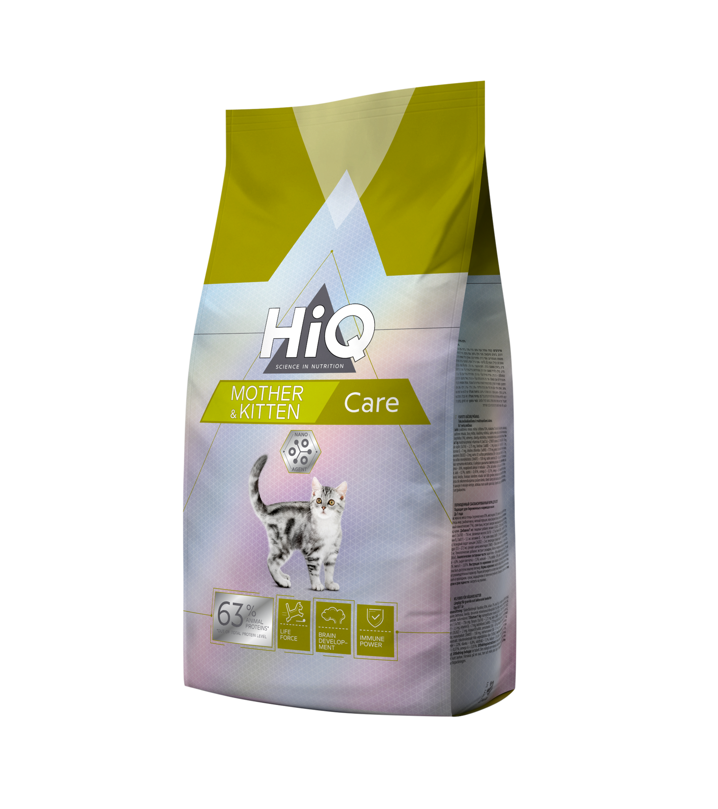 HiQ Kitten and Mother Сare Сухий корм для кошенят віком до 1 року, для вагітних і годуючих кішок, 1,8 кг