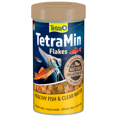 Корм сухий Tetra Min Flakes для тропічних акваріумних рибок в пластівцях 250 мл