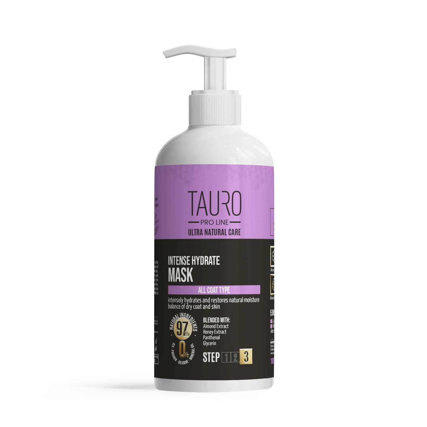 Tauro Pro Line Ultra Natural Care Intense Hydrate Mask Інтенсивно зволожувальна маска для шкіри та шерсті собак і котів,
